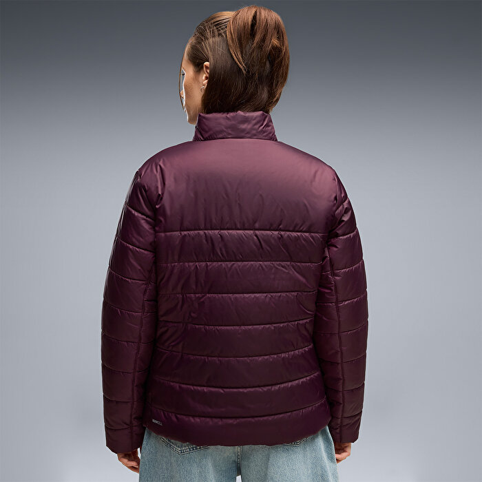 Puma Essentials Padded Kadın Bordo Dik Yaka Mont