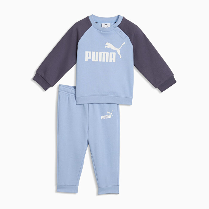 Puma Essentials Raglan Crew Set Bebek Mavi Eşofman Takımı