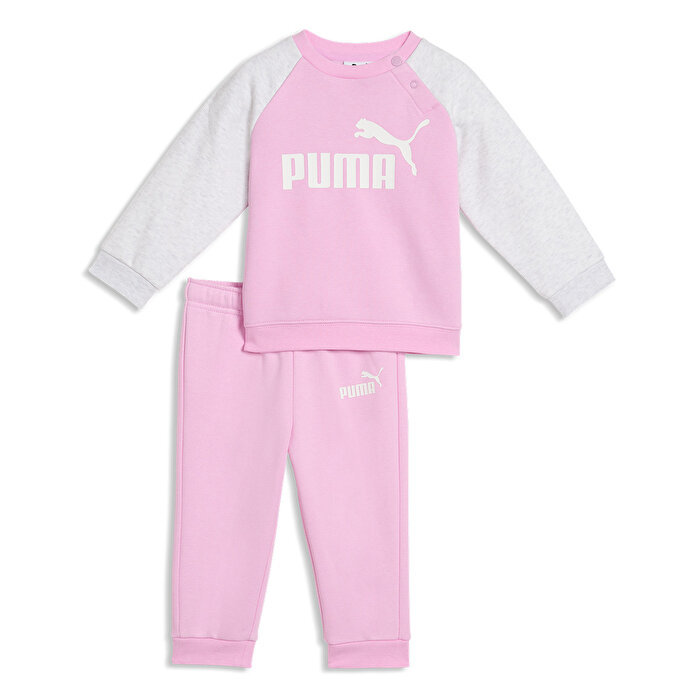 Puma Essentials Raglan Crew Set Bebek Pembe Eşofman Takımı