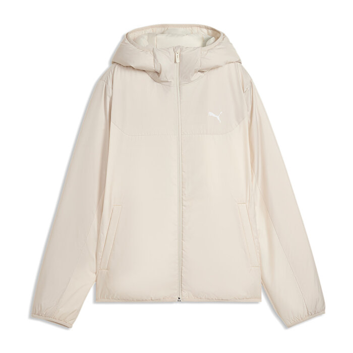Puma Essentials Light Padded Kadın Bej Kapüşonlu Mont