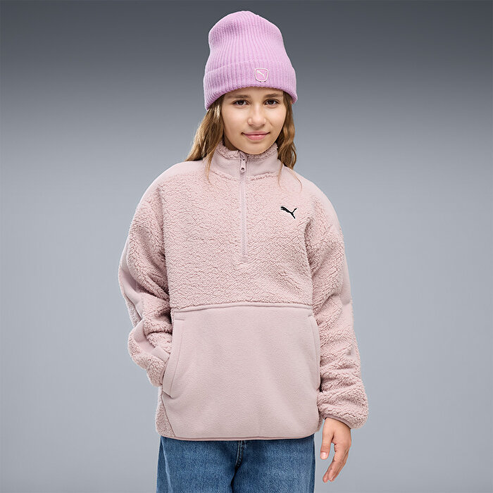 Puma Essentials Winterized Çocuk Pembe Sweatshirt