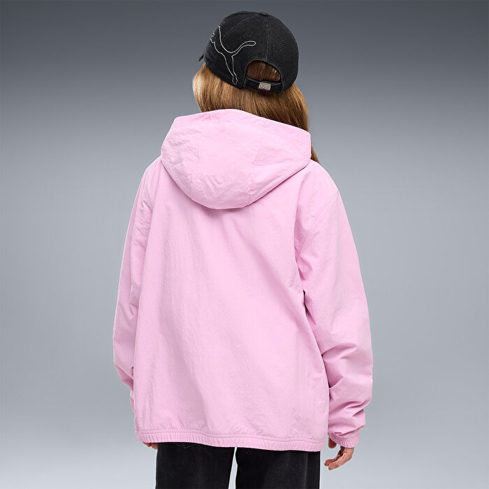 Puma Fleece Lined Çocuk Pembe Kapüşonlu Mont