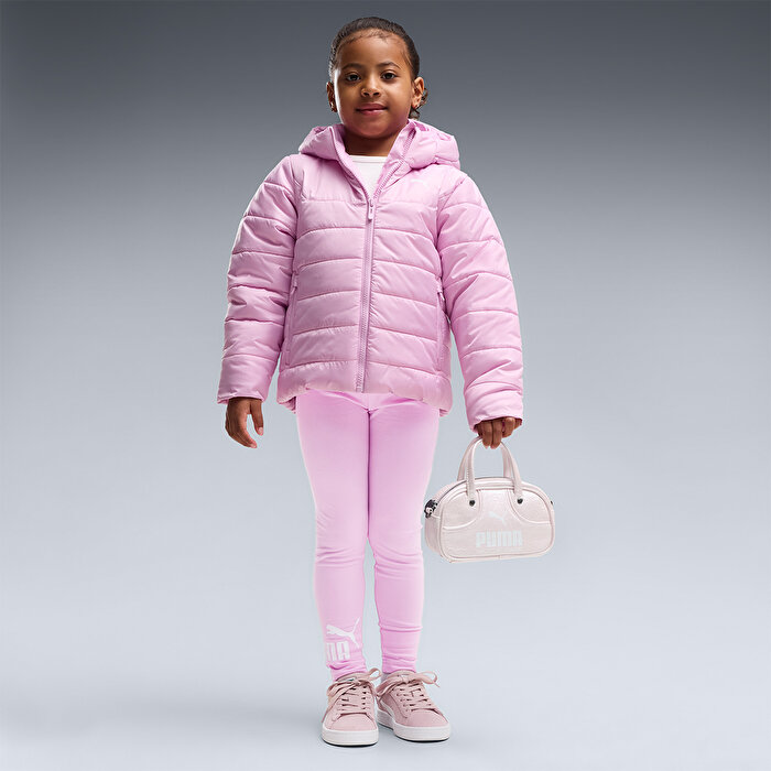 Puma Essentials Padded Çocuk Pembe Kapüşonlu Mont