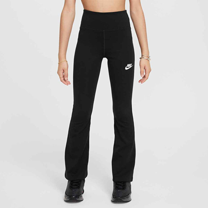 Nike Sportswear Classic Hr Flare Lbr Kız Çocuk Siyah Tayt
