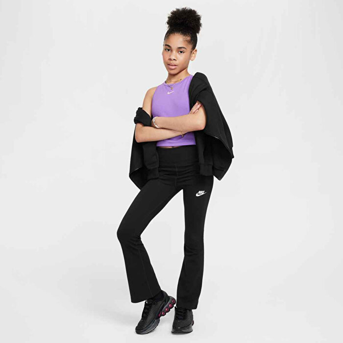 Nike Sportswear Classic Hr Flare Lbr Kız Çocuk Siyah Tayt