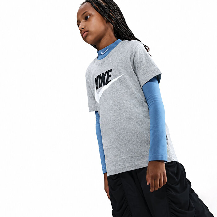 Nike Sportswear Futura Hbr Çocuk Gri Tişört