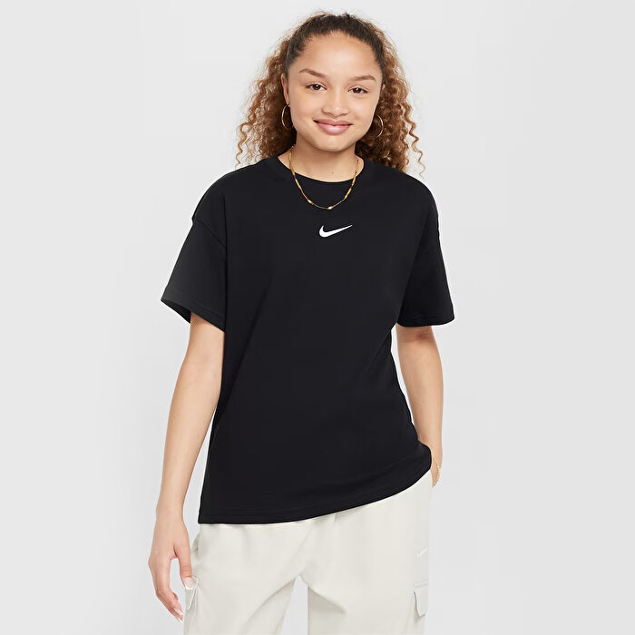 Nike Sportswear Boy Essential Lbr Çocuk Siyah Tişört