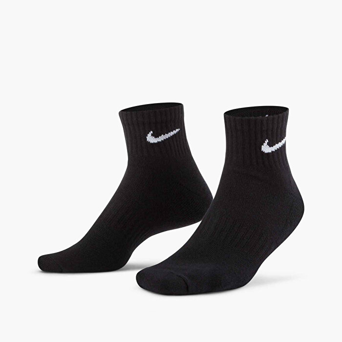 Nike Everyday Cush Ankle 3' lü Siyah Çorap