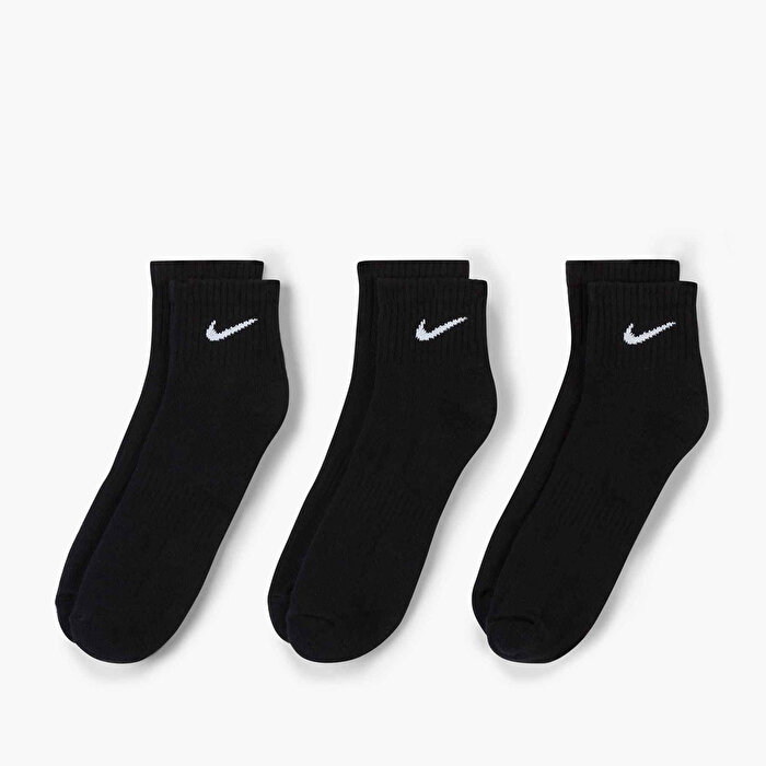 Nike Everyday Cush Ankle 3' lü Siyah Çorap