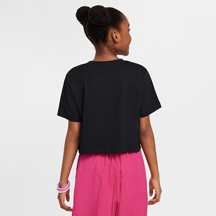 Nike Sportswear Crop Futura Hbr Çocuk Siyah Tişört