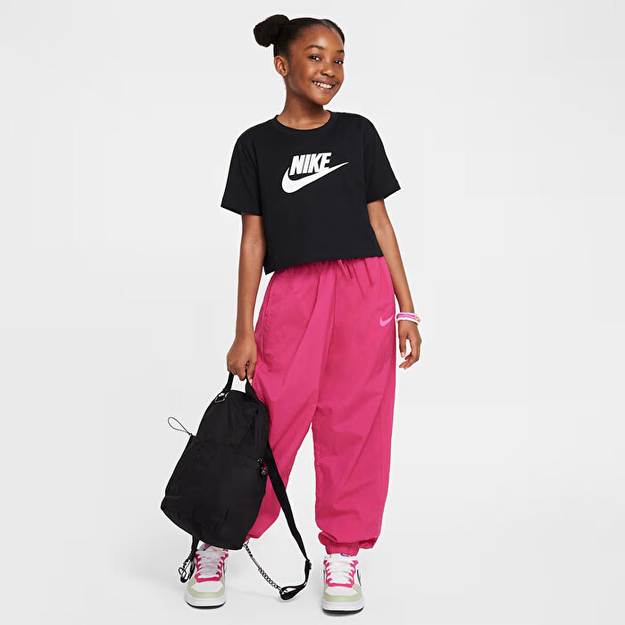 Nike Sportswear Crop Futura Hbr Çocuk Siyah Tişört