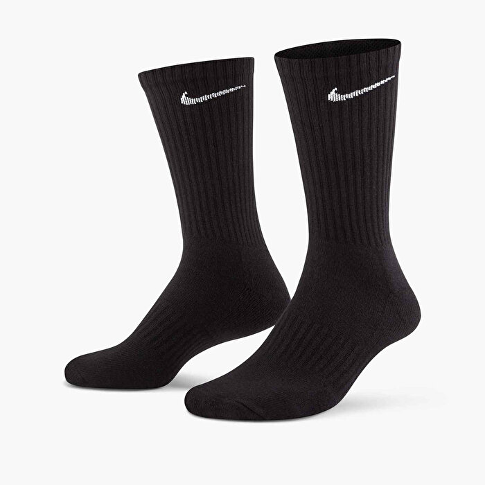 Nike Everyday Cush Crew 3' lü Siyah Çorap