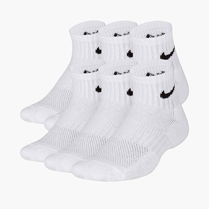 Nike Everyday Cush Ankle 6' lı Çocuk Beyaz Çorap