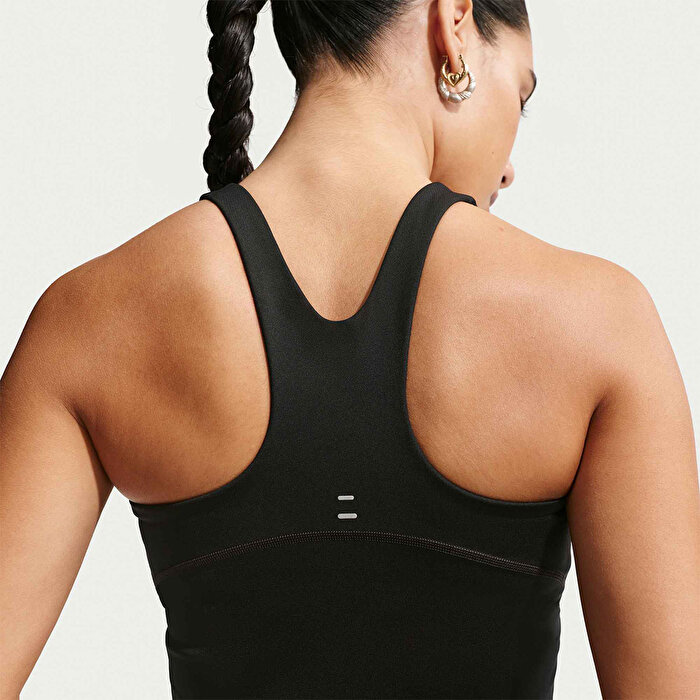 Nike Tempo Dri Fit Medium Sport Crop Bra Kadın Siyah Atlet