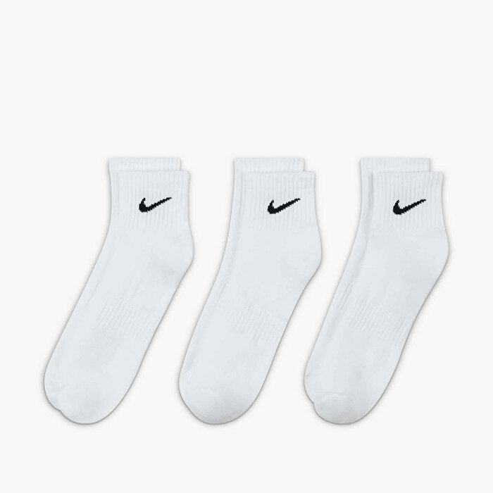 Nike Everyday Cush Ankle 3' lü Beyaz Çorap