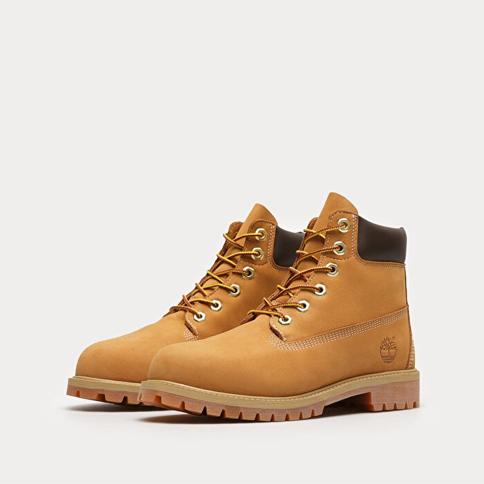Timberland Premium 6 Inch Lace Up Waterproof Çocuk Sarı Bot