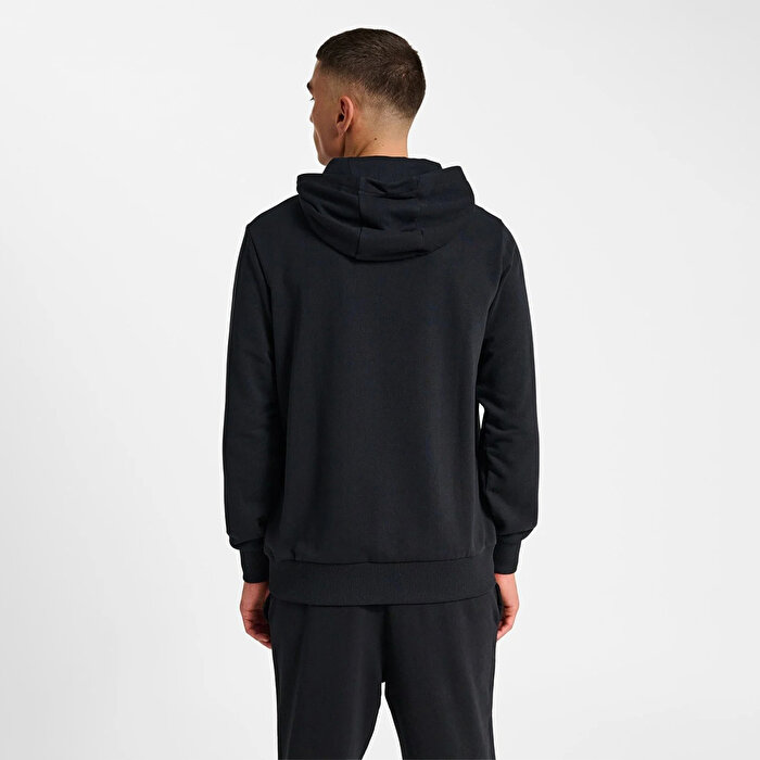 Hummel Pulse Erkek Siyah Kapüşonlu Sweatshirt