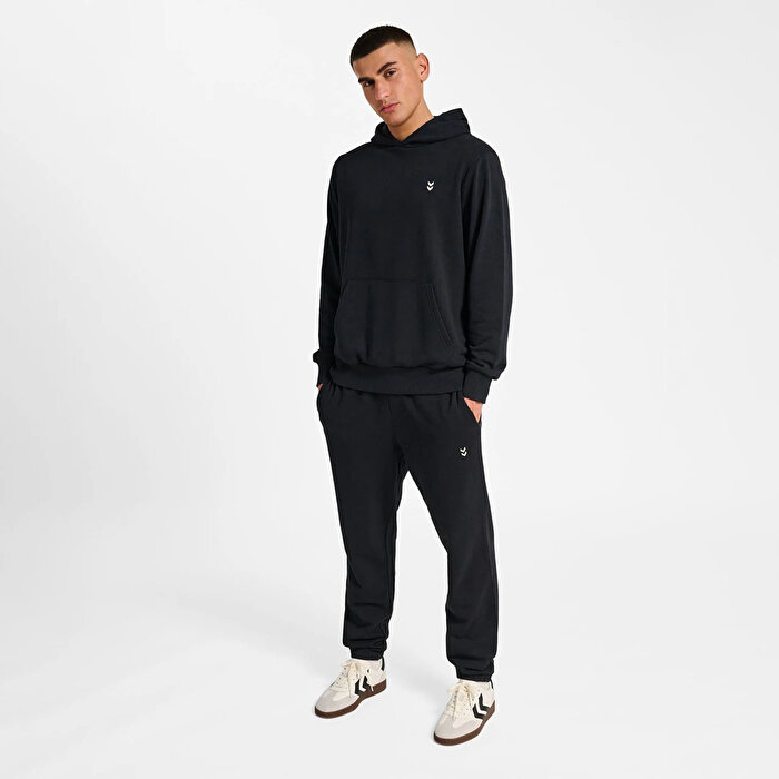 Hummel Pulse Erkek Siyah Kapüşonlu Sweatshirt