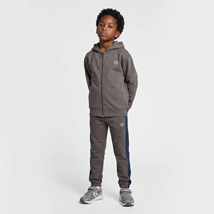 Hummel Loose Çocuk Gri Kapüşonlu Ceket