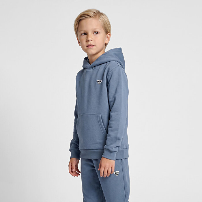 Hummel Loose Çocuk Mavi Kapüşonlu Sweatshirt