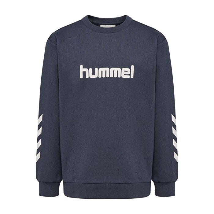Hummel Reg Logo Çocuk Mavi Sweatshirt