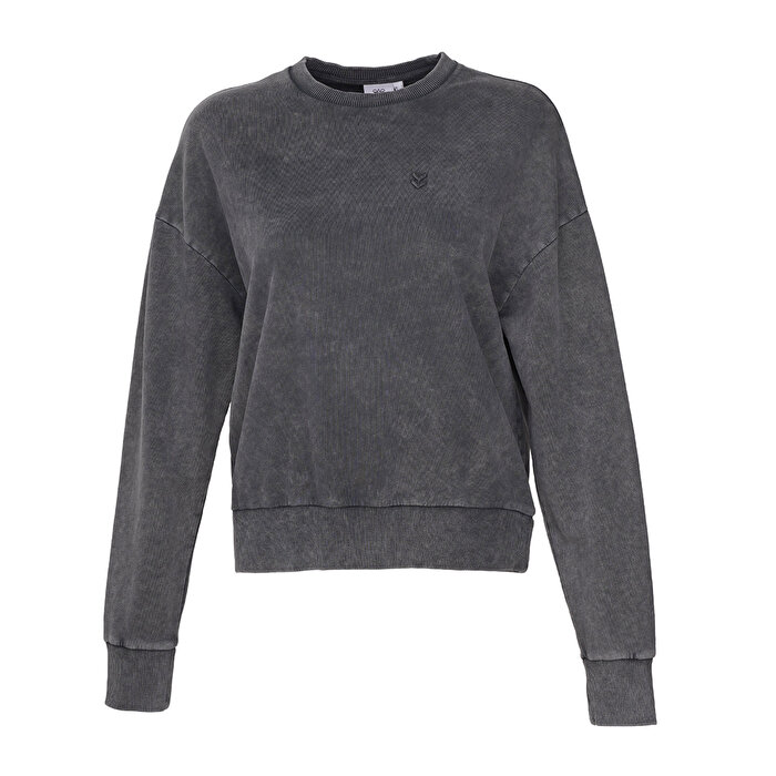 Hummel Dellax Kadın Gri Kapüşonlu Sweatshirt