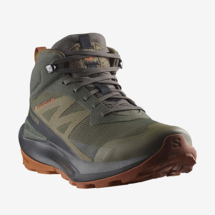 Salomon Elixir Activ Mid Goretex Erkek Haki Bot