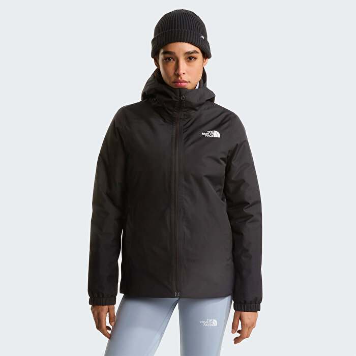 The North Face Quest Insulated Kadın Siyah Kapüşonlu Mont