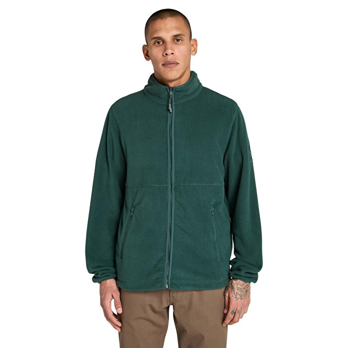 Timberland Fleece Erkek Yeşil Dik Yaka Ceket