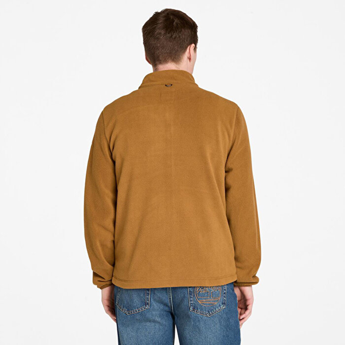 Timberland Fleece Erkek Kahverengi Dik Yaka Ceket