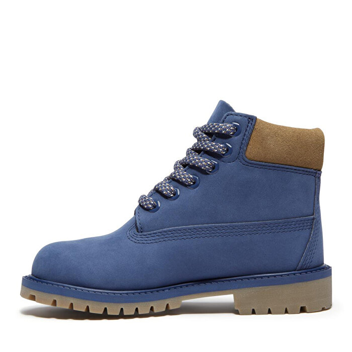 Timberland Premium 6 Inch Lace Up Waterproof Çocuk Mavi Bot