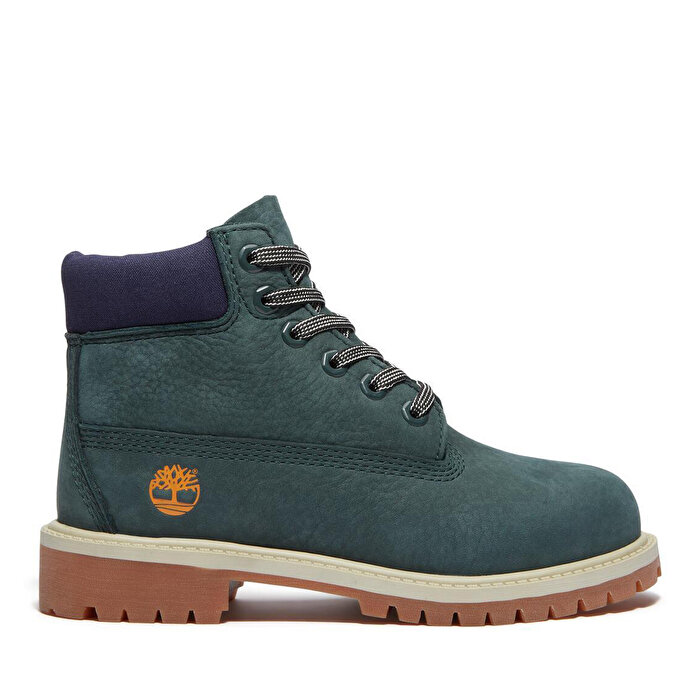 Timberland Premium 6 Inch Lace Up Waterproof Çocuk Yeşil Bot