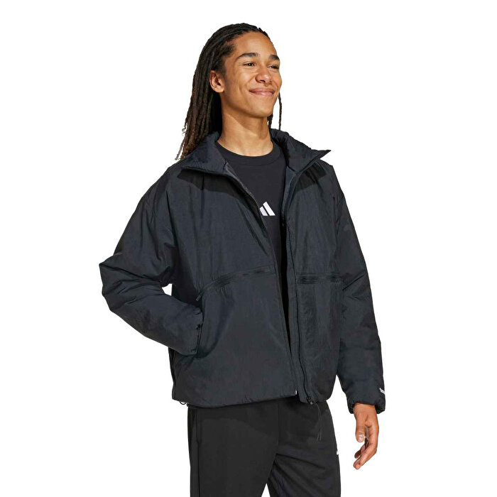 adidas City Tech Ins Erkek Siyah Dik Yaka Mont