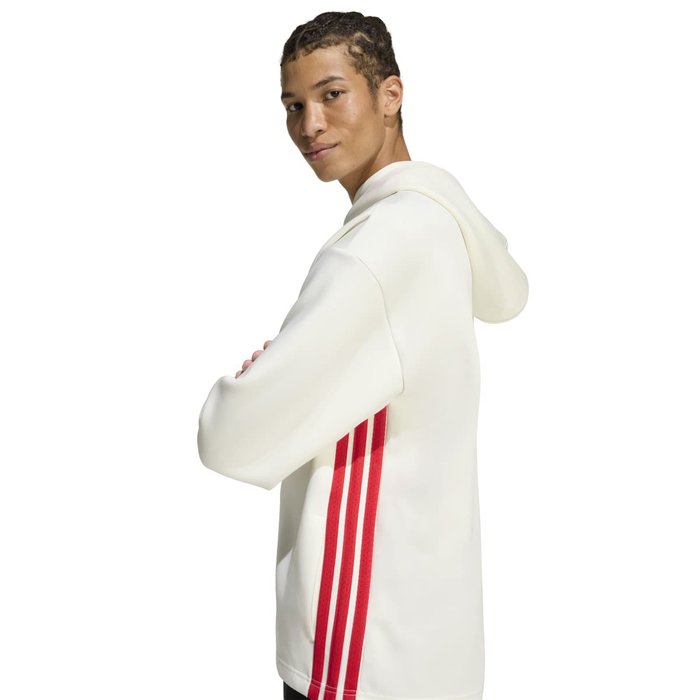 adidas Stadium Seas Graphic Erkek Beyaz Kapüşonlu Sweatshirt