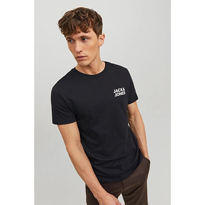 Jack&Jones Corp Logo Ss Erkek Siyah Tişört