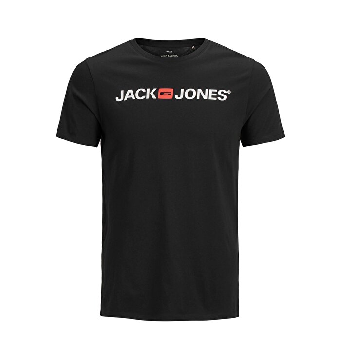 Jack&Jones Corp Logo Erkek Siyah Tişört