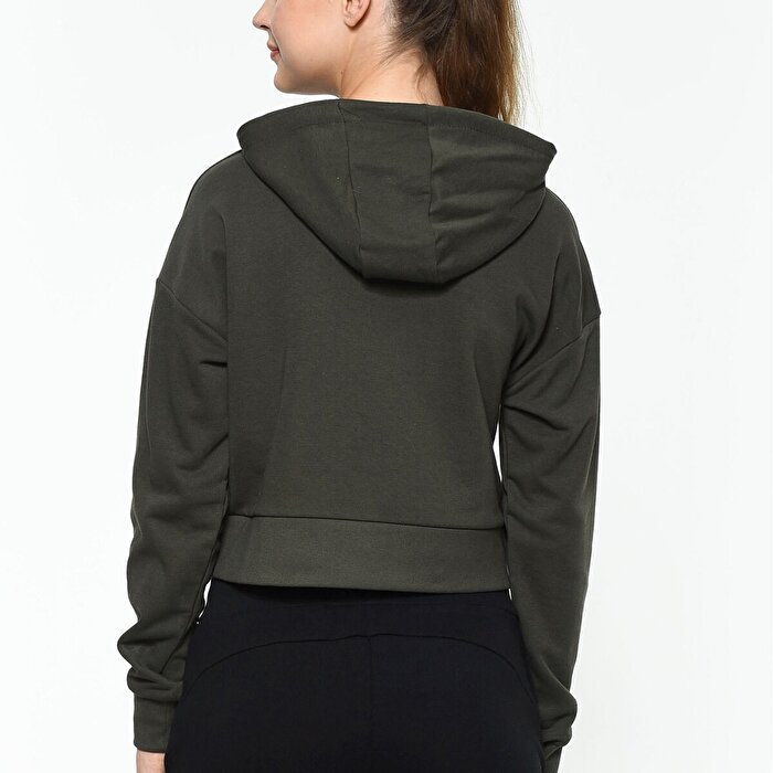 Hummel Rayce Kadın Haki Kapüşonlu Sweatshirt