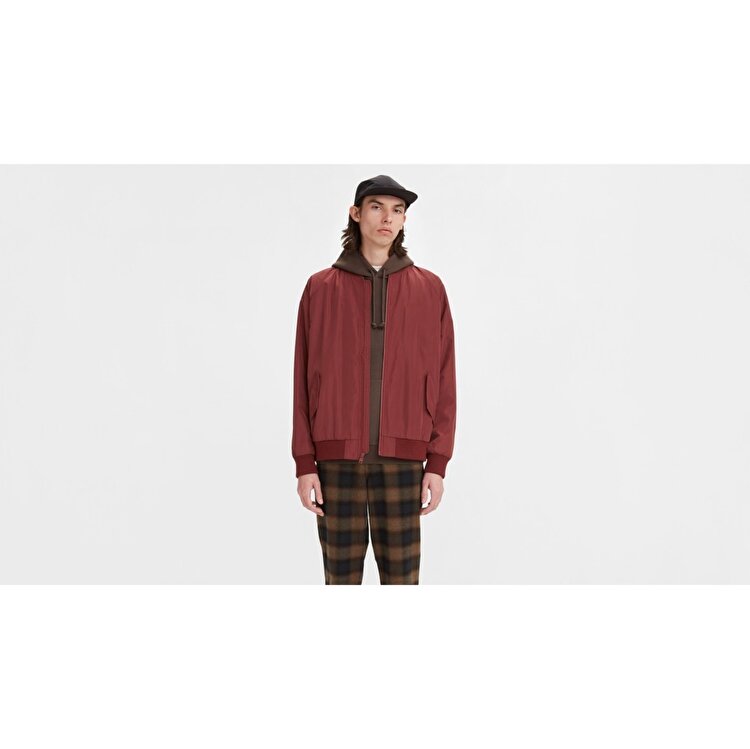 Levi's Battery Bomber Erkek Bordo Ceket