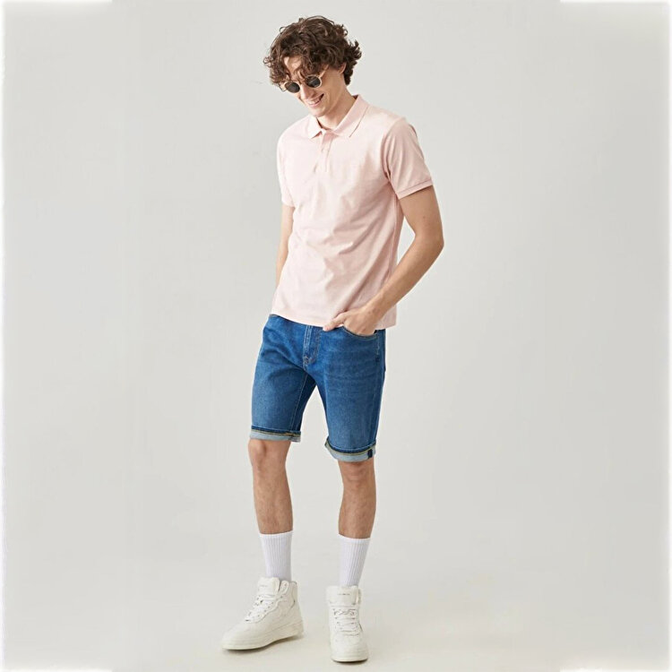 Lee Erkek Pembe Polo Yaka Tişört