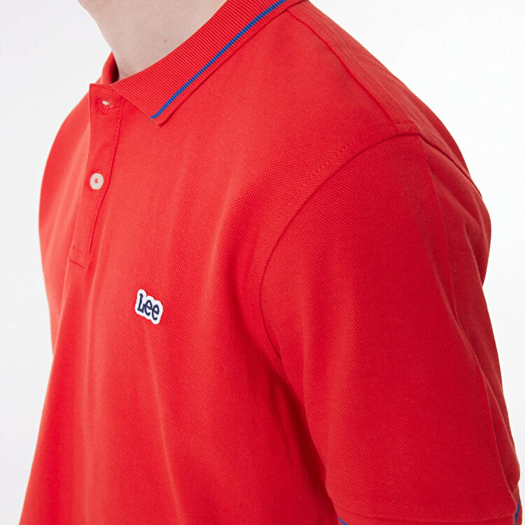 Lee Erkek Kırmızı Polo Yaka Tişört