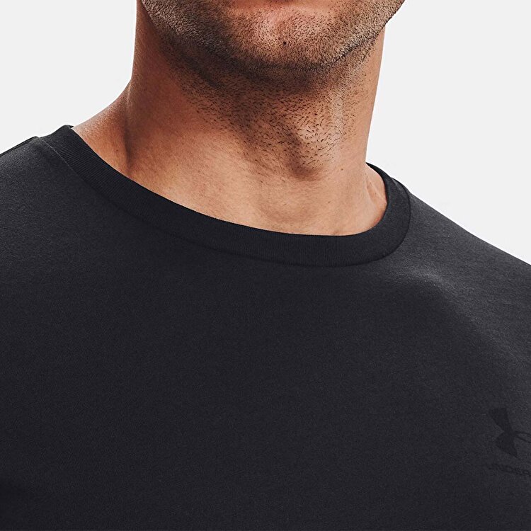 Under Armour Sportstyle Left Chest Erkek Siyah Tişört