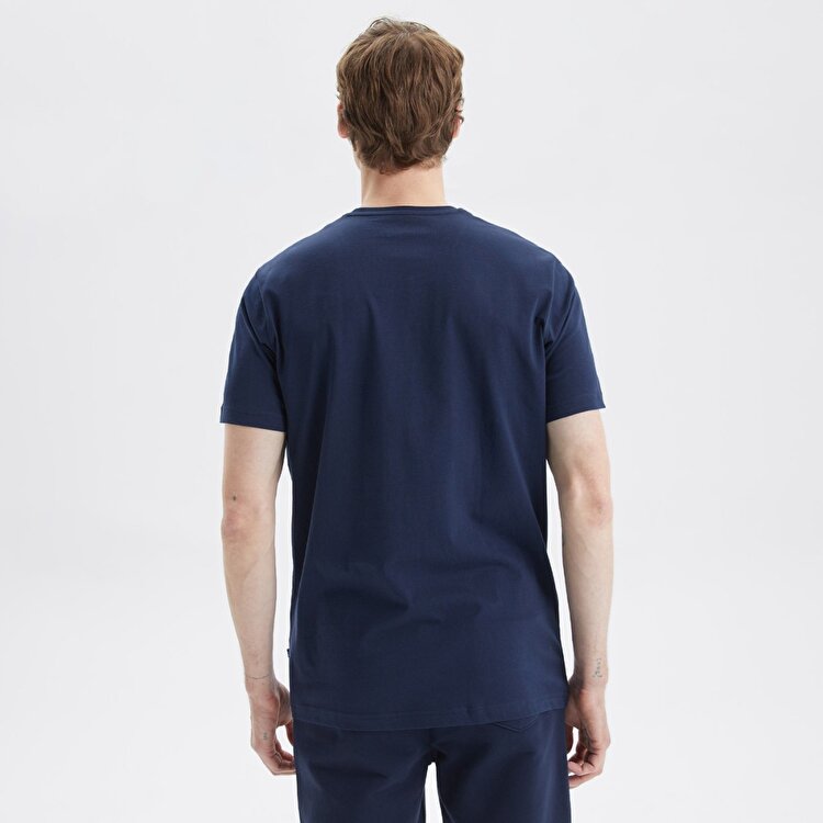 Nautica V35527T Erkek Lacivert Bisiklet Yaka Tişört
