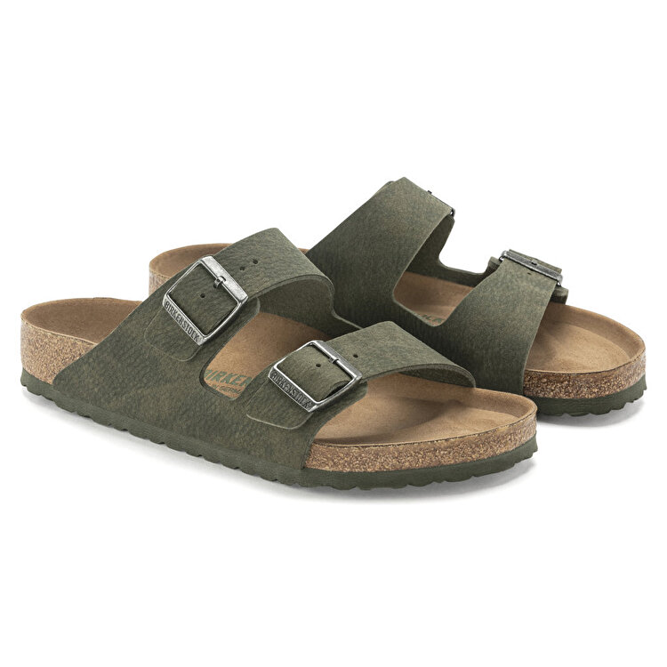 Birkenstock Arizona Desert Dust Vegan Erkek Yeşil Terlik - Görsel 4
