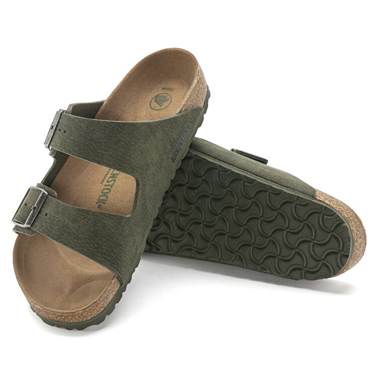 Birkenstock Arizona Desert Dust Vegan Erkek Yeşil Terlik - Görsel 6