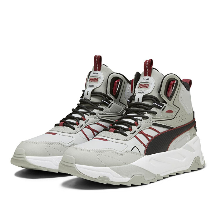 Puma Trinity Mid Hybrid L Erkek Gri Spor Ayakkabı - Görsel 4