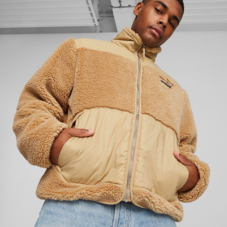Puma Sherpa Hybrid Erkek Kahverengi Ceket 67538584 - Sporthink