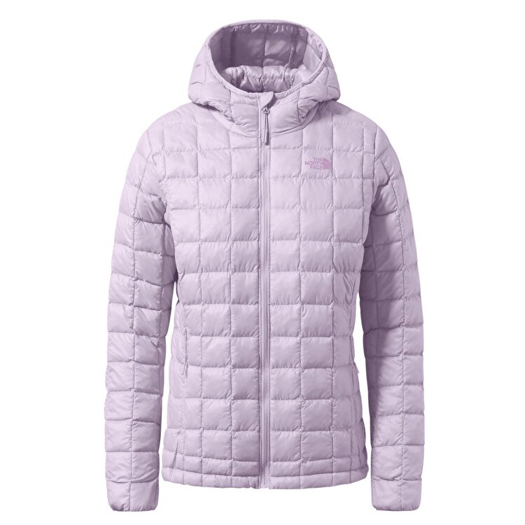 The North Face Thermoball Eco Hoodie 2.0 Kadın Mor Kapüşonlu Mont