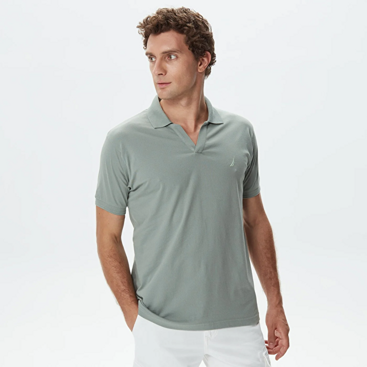 Nautica K35523T Erkek Yeşil Polo Yaka Tişört