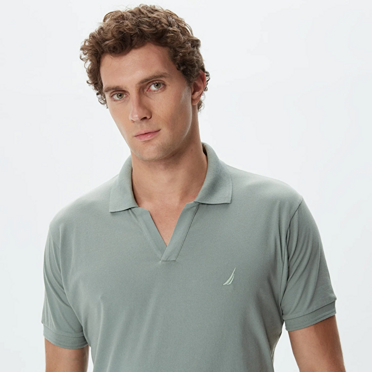 Nautica K35523T Erkek Yeşil Polo Yaka Tişört