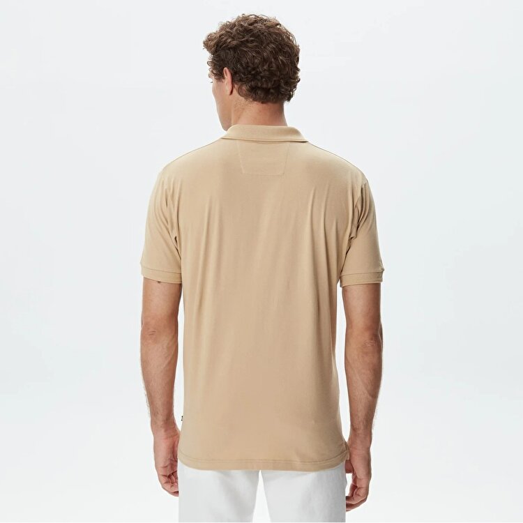 Nautica K35523T Erkek Bej Polo Tişört